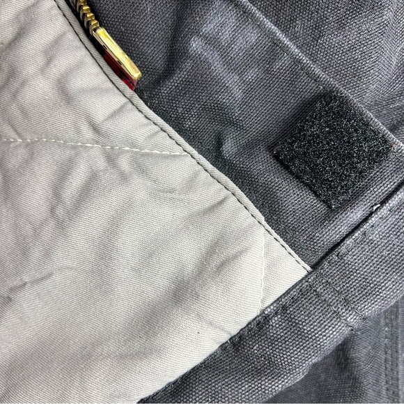Carhartt | Canvas Duck Quilt Lined Chore Barn Work Coat Navy Fire Resistant | L - Picture 11 of 15